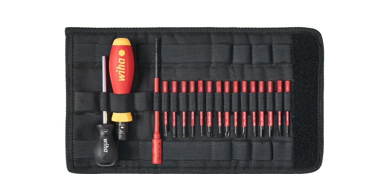 Wiha TorqueVario-S Tournevis dynamométrique 0,8-5,0 Nm isolé 15 embouts slimVario