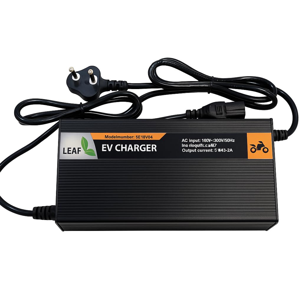Leaf 54.6V 6A, 48V Lithium-ion Battery Charger, Lithium-Ion Battery Charger, Auto Cut Off Charger