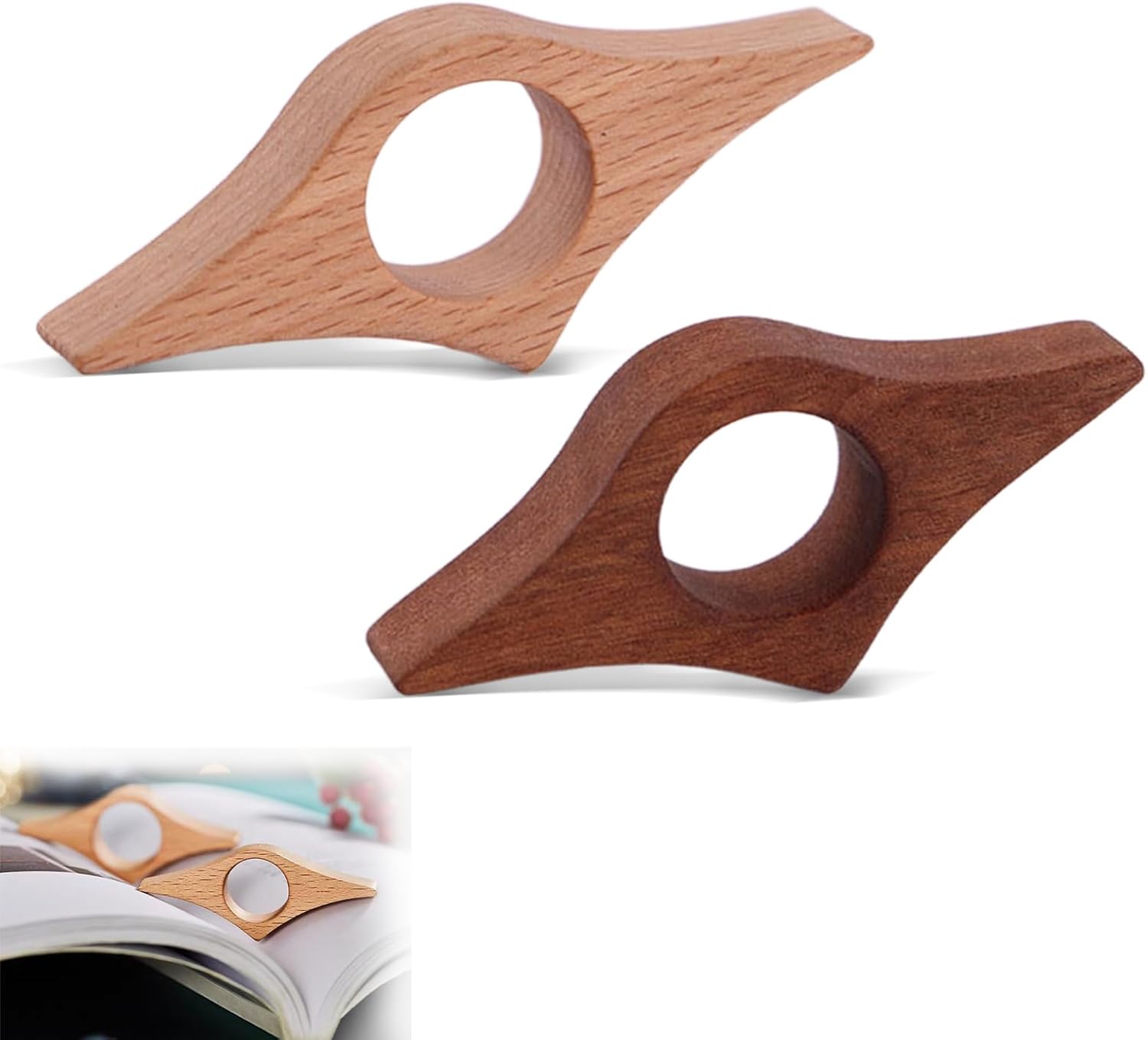 Book Page Holder, 2 Pcs Thumb Bookmark, Novel Reading Accessories ...