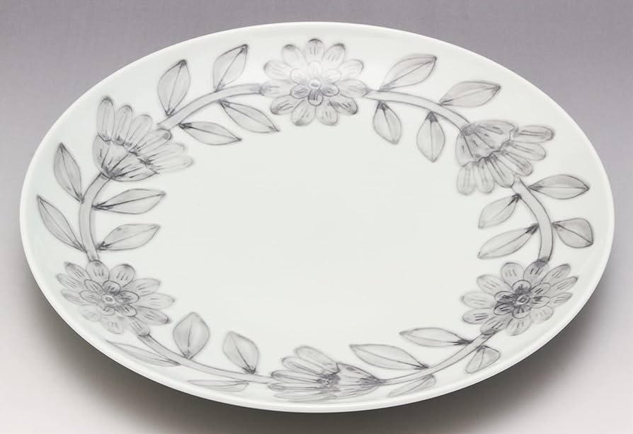 Amazon｜波佐見焼 西山窯 プレート 皿 直径約22cm デイジー