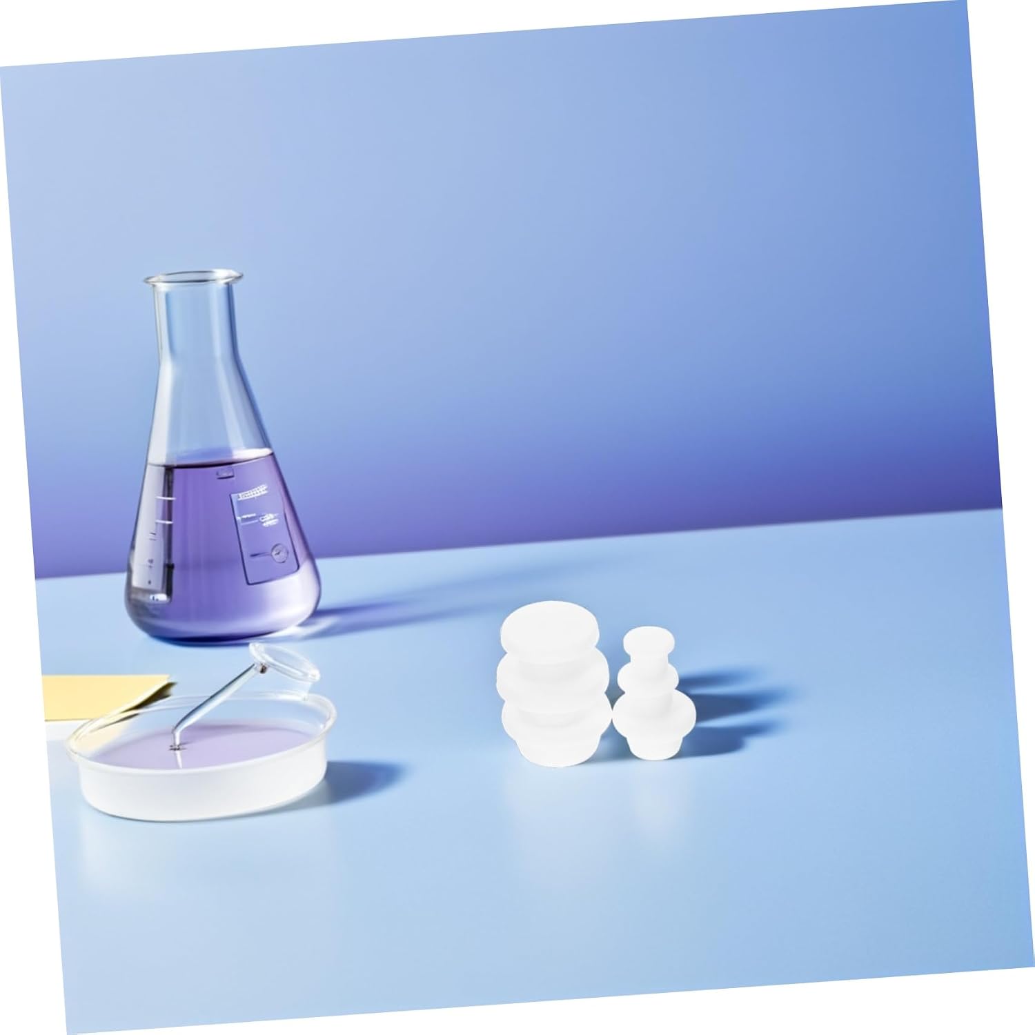 30pcs Reusable Silicone Bottle Caps Seal Plugs White Waterproof Stoppers for Glass Bottles Tubes and Cylinders Ideal for Scientific Experiments and Storage