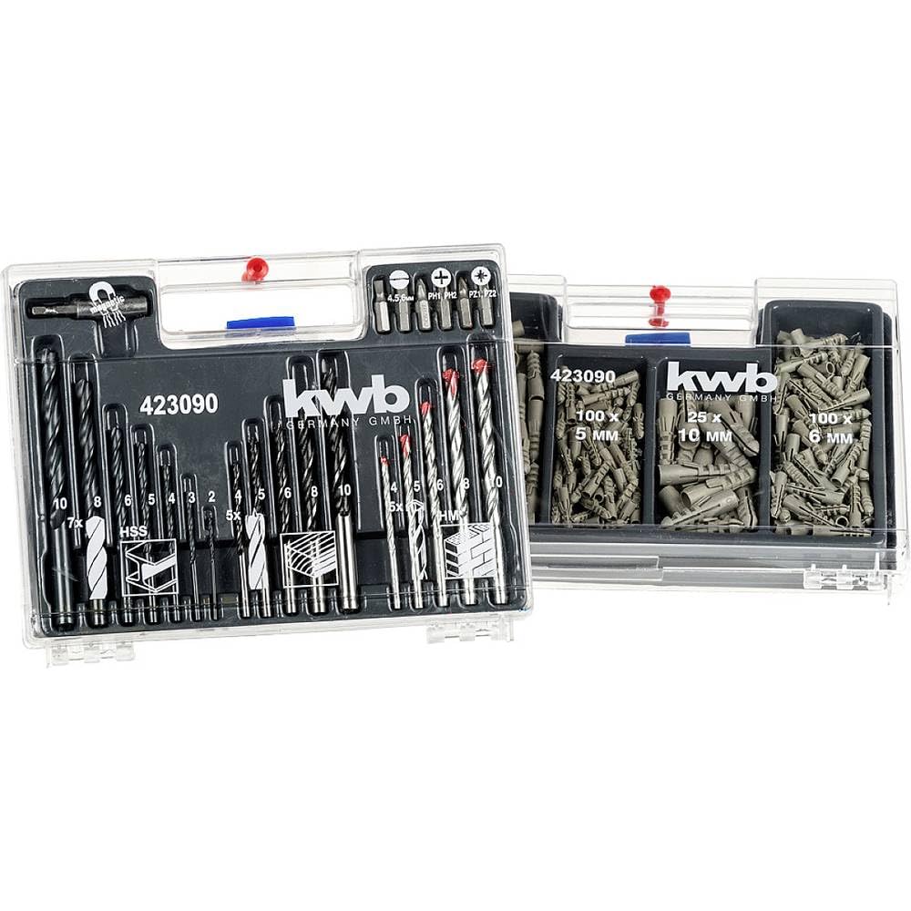 kwb Kraftixx 423090 Estuche para brocas para brocas y pasadores