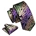 Barry.Wang 2 PACK Ties for Father and Son Fashion Children Tie Men Necktie Jacquard Handkerchief