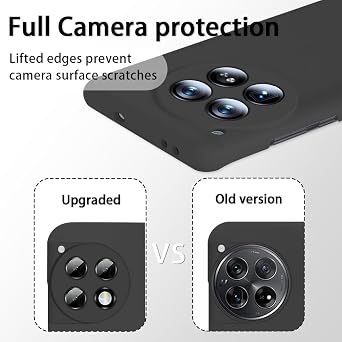 Ultra Thin for OnePlus 12 Case, Slim Fit Phone Case for OnePlus 12 6.82 (2024), Hard PC Matte Finish Coating Cover Lightweight Anti-Scratch Back Full Camera Protection, Black