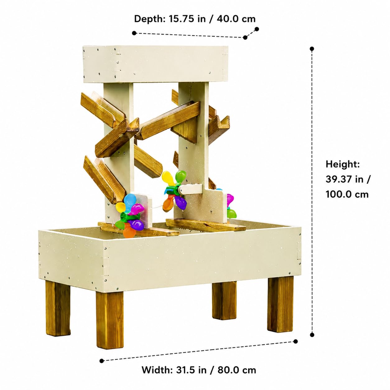 Kinder Sandspielzeug Set Sandkasten Spielset Strandspielzeug Lerneffekt Motorikförderung für Kleinkinder Spielen Lernen Frühförderung, Windmühlen-Wassertank