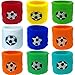 Produktbild German Trendseller® - 12 x Fußball Schweißband  Handgelenk  Mitgebsel  Kindergeburtstag  Für 12 Kinder
