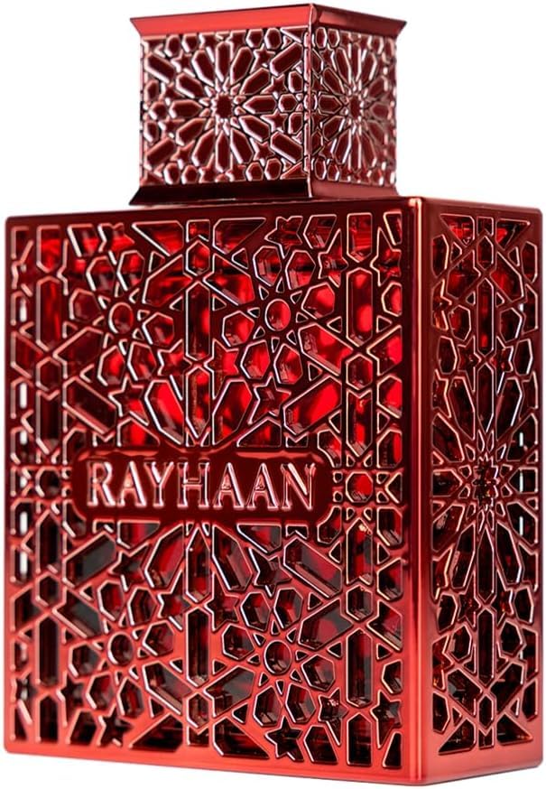 Image of Rayhaan Crimson Eau de Parfum Spray for Unisex - 100ml (3.4 Oz) Luxury Arabian Perfume, Long Lasting EDP Fragrance, Premium Designer Red Bottle Scent, Rich Oriental Aroma for Men & Women