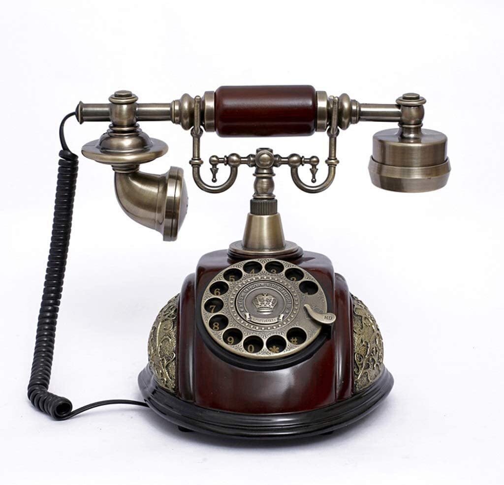 Telefon domowy Telefon komórkowy retro Telefon stacjonarny Telefon z tarczą obrotową/Telefon w stylu retro Łatwy w użyciu telefon komórkowy