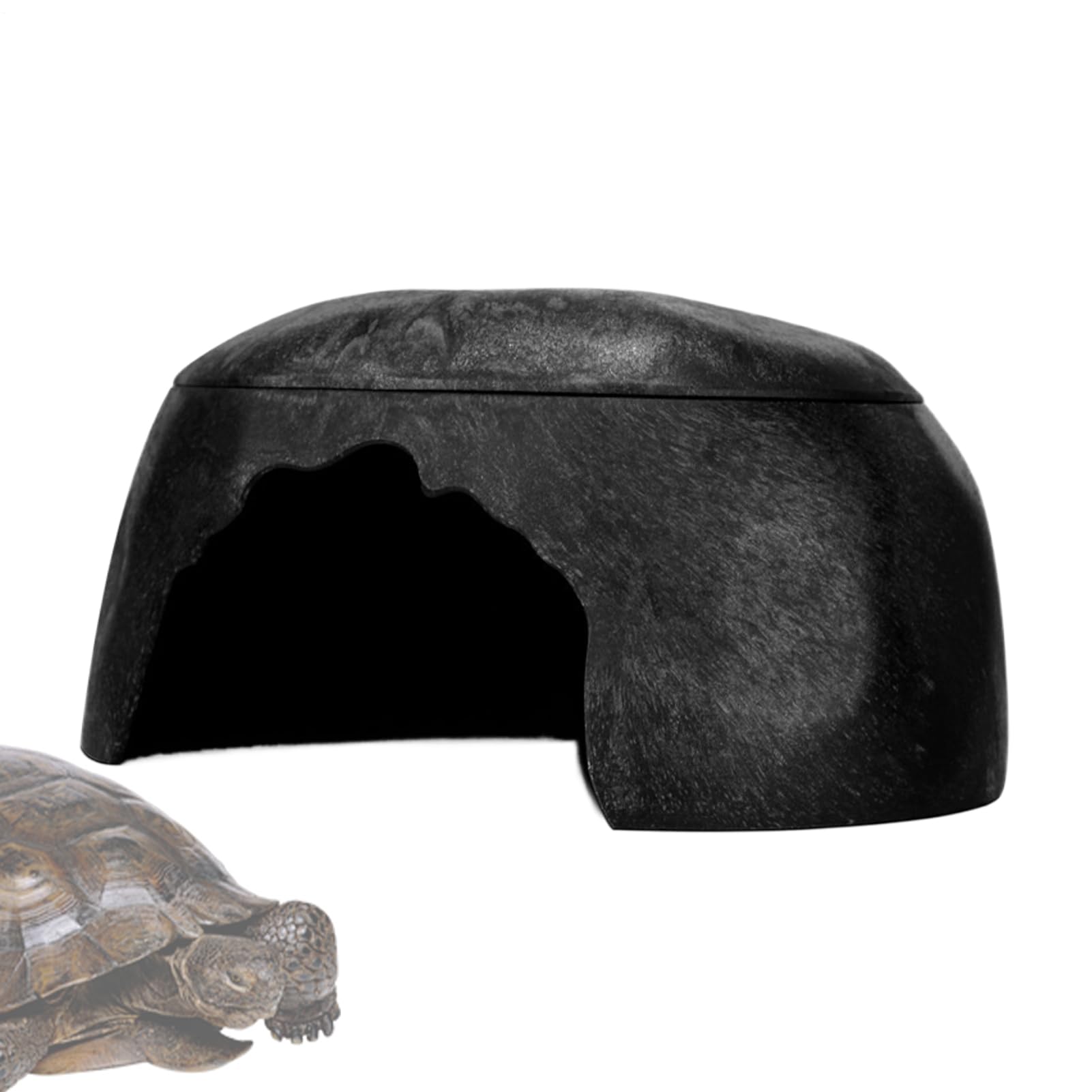Scatola Habitat per Rettili Arredo Terrario Compatto e Grotta per Animali | per Rettili per Leopardo, , Pogona, Serpente, Tartaruga, Interno ed Esterno Giardino