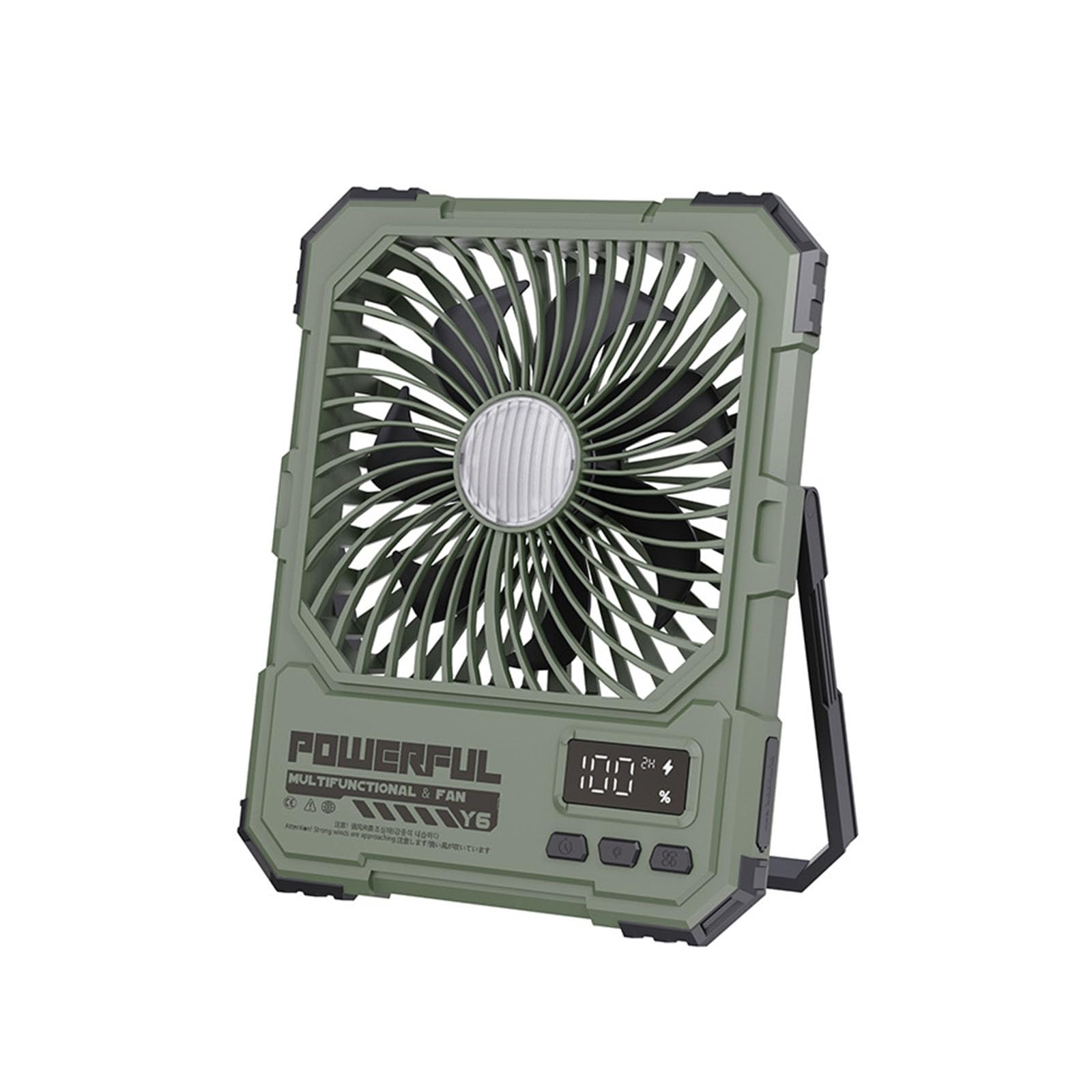 FROMCEO Multifunctional Camping Fan with Hanging Hook and Stand for Tent Car and Indoor Cooling Needs Hanging Tent Fan