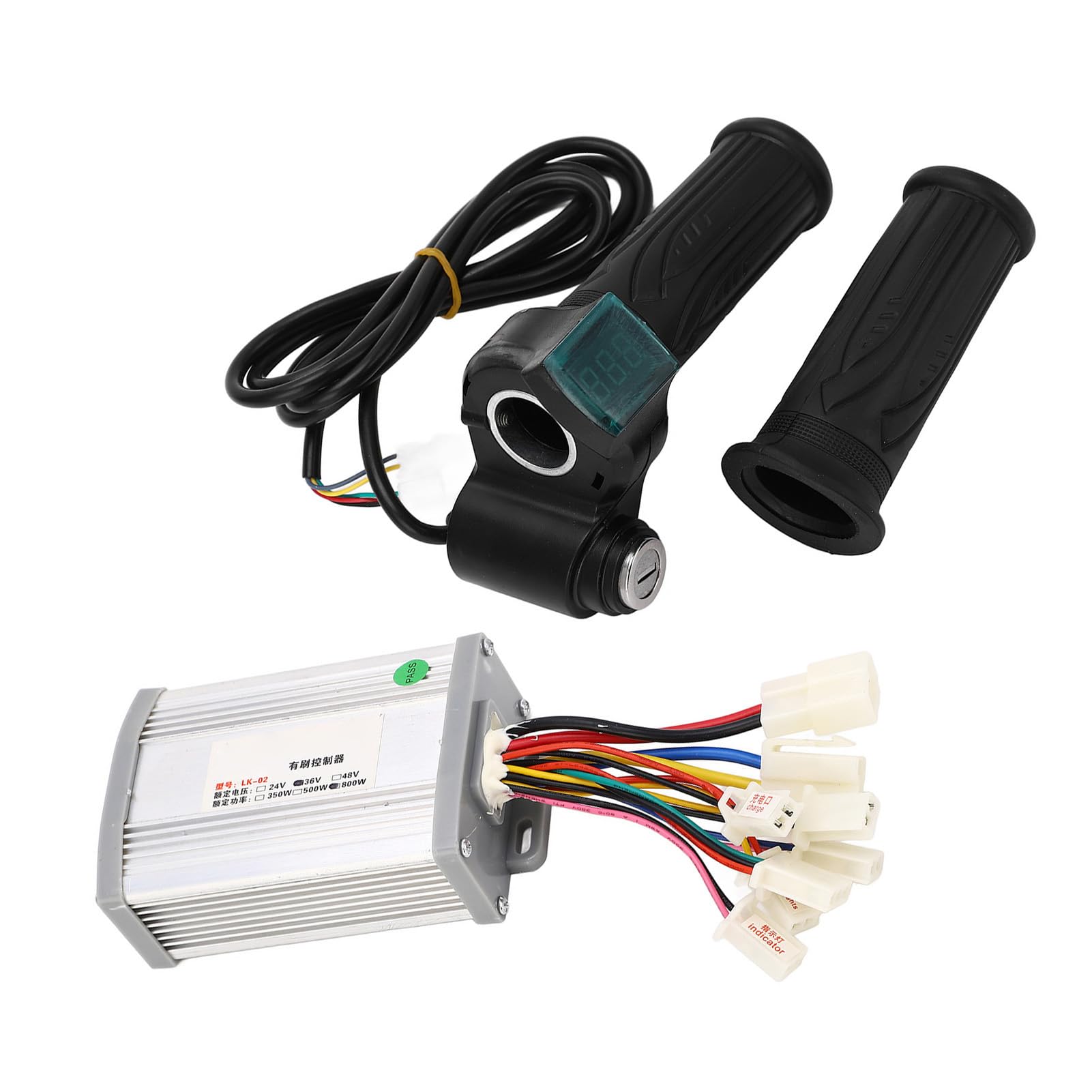 Kit de Contrôleur de Moteur de Pinceau D'évite, 36V 800W Affichage de L'accélérateur Affichage Stable Contrôleur de Moteur à Brosse pour Vélo électrique, Scooters, Tricycle
