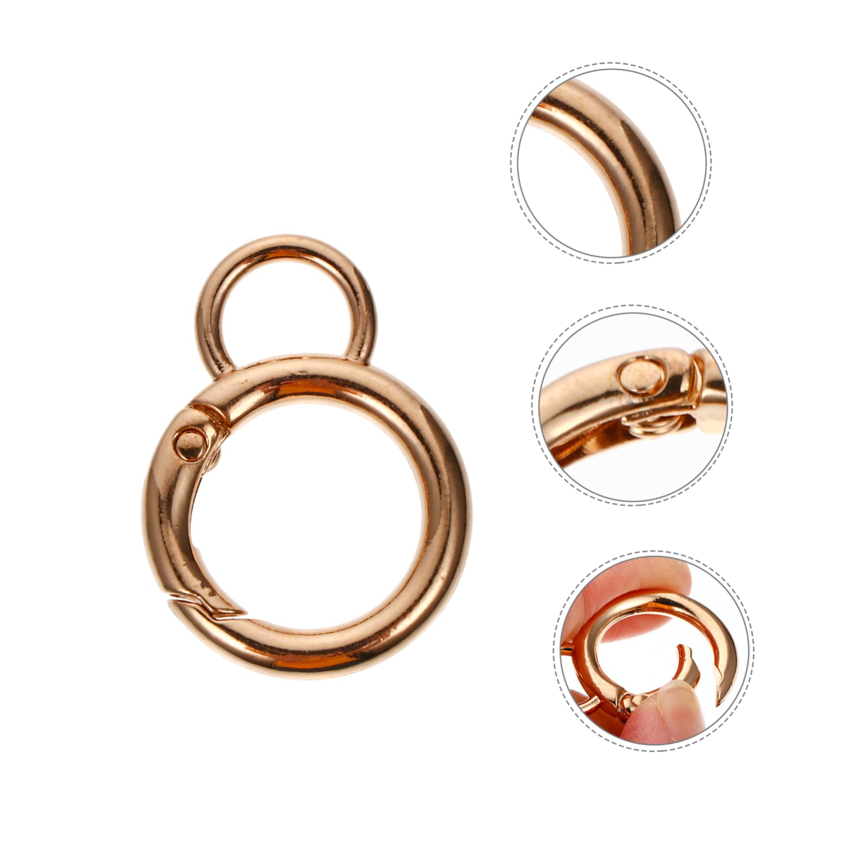 Anneome 6pezzi Ganci Clip Rotante Per Borse Accessori Fai Te Per - Foto 2