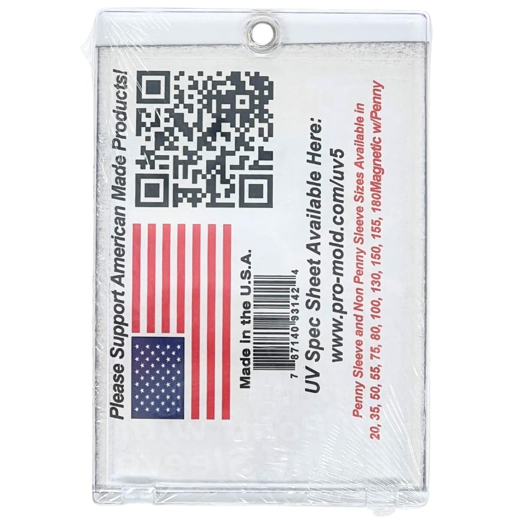 Box(25) Pro-Mold 20 pt. Magnetic One Touch Card Holder Holds Sleeved Card MH20S