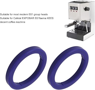 2PCS Silicone Steam Ring Brew Head Group Gasket Silicone Coffee Machine Sealing Ring for EXPOBAR E61faema Kees Decent,Gasket Replacement Part