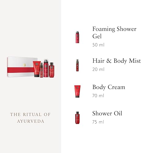 RITUALS Le Ritual of Ayurveda Coffret Cadeau Petit Coffret Cadeau avec Produits de Soins Personnels avec Rose Indienne et Huile d'amande Douce - Parfum Équilibre - 3