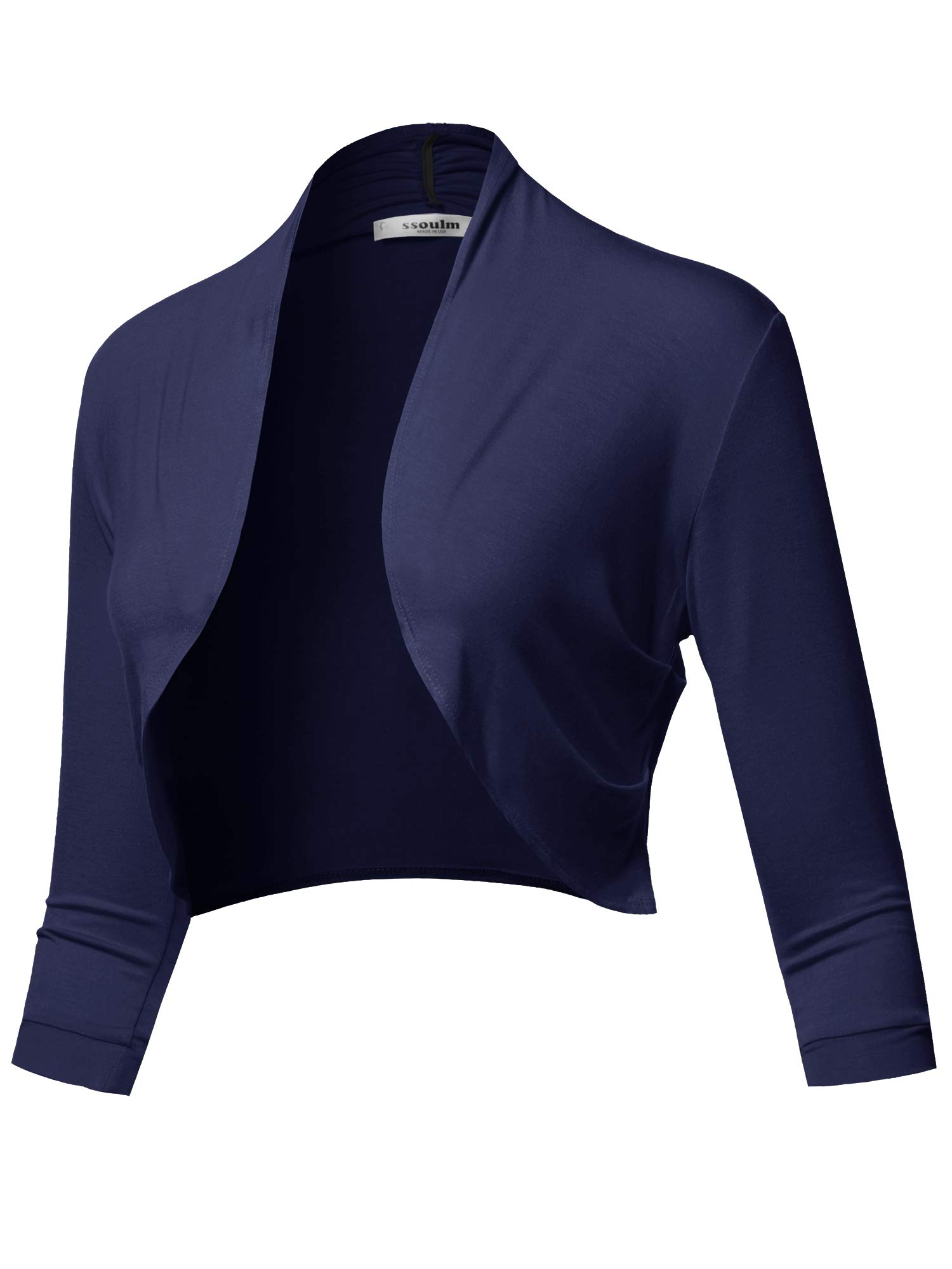 Women's Open Front Knit Blazer - Stretchy Soft Cardigan Jacket for Business Casual Office, Slim Fit Lightweight Work Blazer