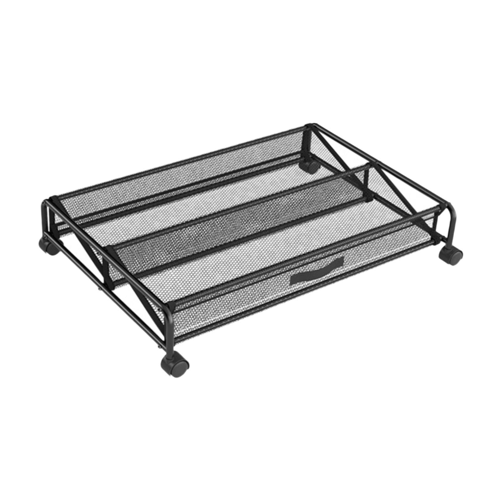perfk Organizer portascarpe sottoletto, Facile da riporre, Contenitore portaoggetti Portatile Mobile e Girevole per Scarpe Oxford