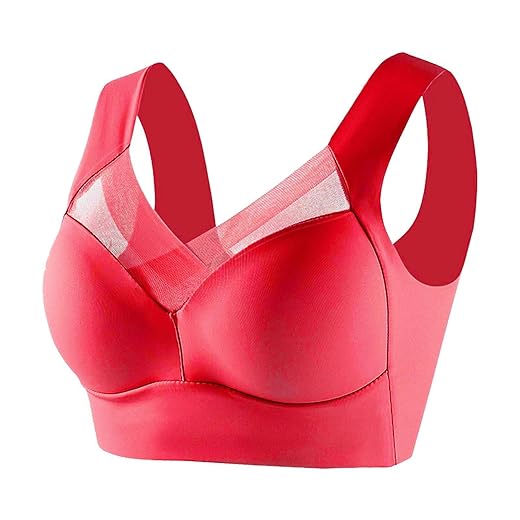 Zenchic Bra - Seamless Sexy Push Up Wireless Bra Posture Correcting Bra for Seniors Plus Size Ice Silk Sport Bras