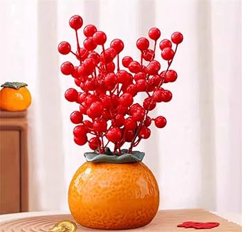 Amazon.co.jp: オレンジ 形 花瓶 ガラス 水耕栽培 陶器花瓶