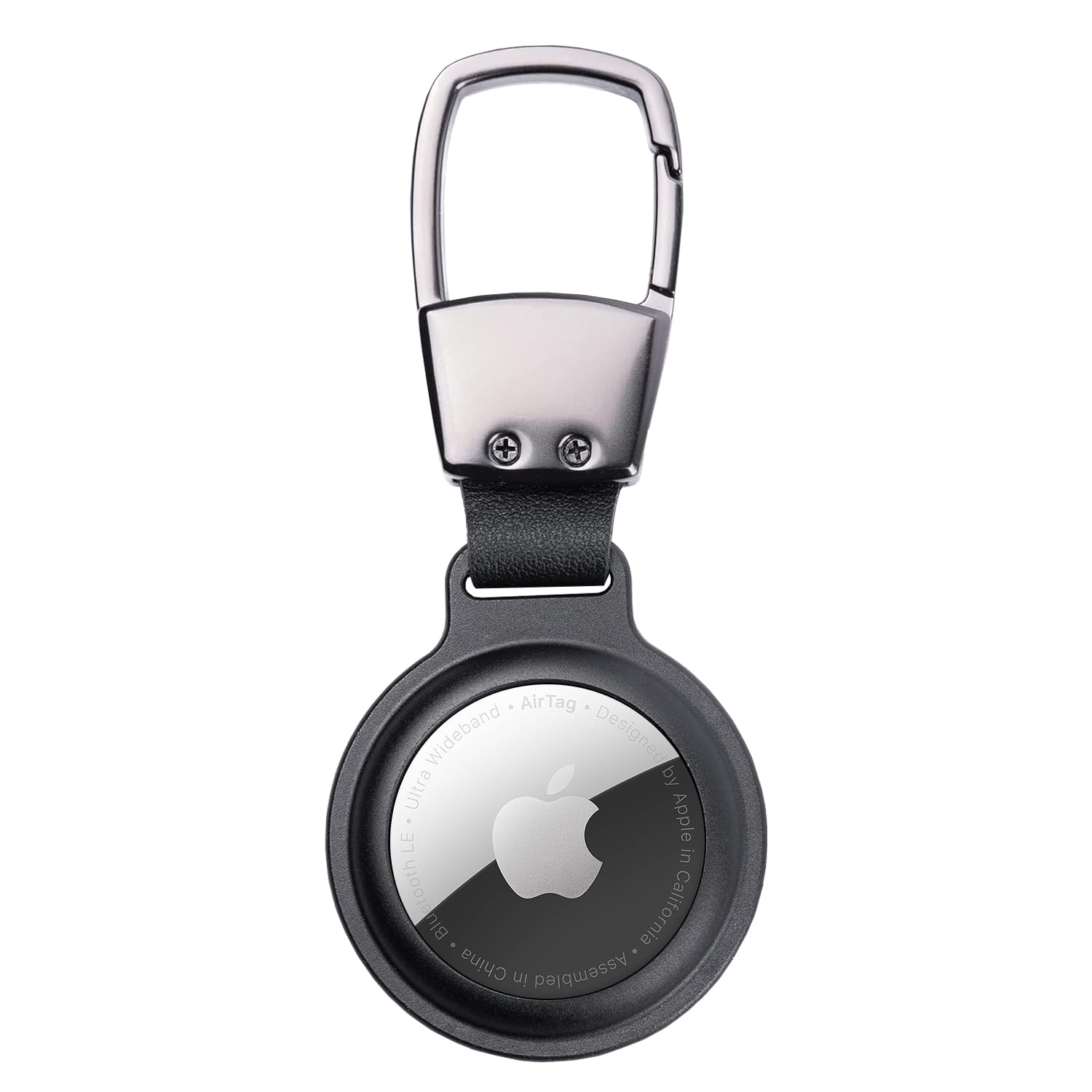 Buff TagSafe HookSteel Taşınabilir Anahtarlık Darbeye Dayanıklı Metal Askılı AirTag Kılıf (Siyah)