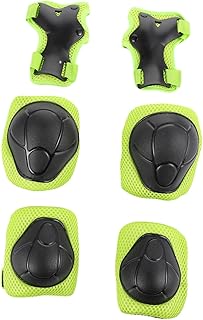 Sosoport Conjunto De 1 Conjunto De Terno Para Meninas Terno Para Crianças Cinta De Pulso Para Crianças Joelho Cotovelo Skate Protetores De Pulso Equipamento De Proteção Para