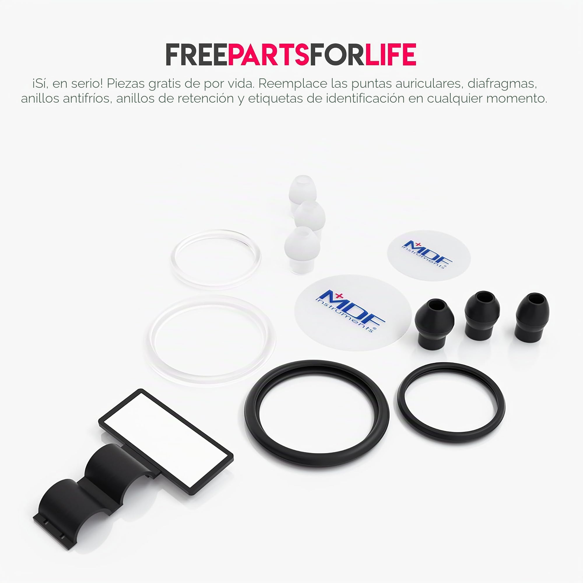 MDF Instruments MD One Fonendoscopio doble cabeza de acero inoxidable - GarantÌa de por vida & Programa-piezas-gratuitas-de-por-vida (MDF777) (Frambuesa)