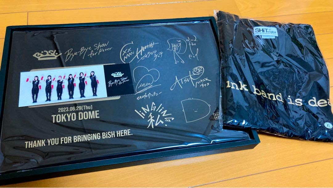 BiSH 東京ドーム 10万チケット特典 ピクチャーチケットガラス盾 特典付き BiSH 東京ドーム 10万チケット特典 ピクチャーチケットガラス盾 特典