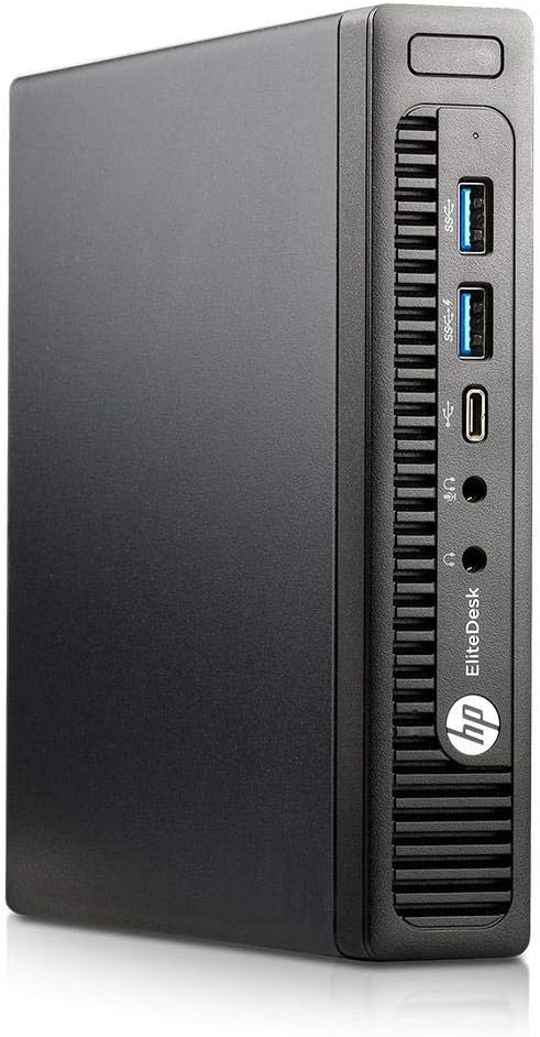 HP EliteDesk 800G2 mini PC Desktop i7, Intel Core i7-6700, 8GB RAM, 256GB SSD, Mouse and Keyboard, Windows 11 Desktop Computer (Renewed)
