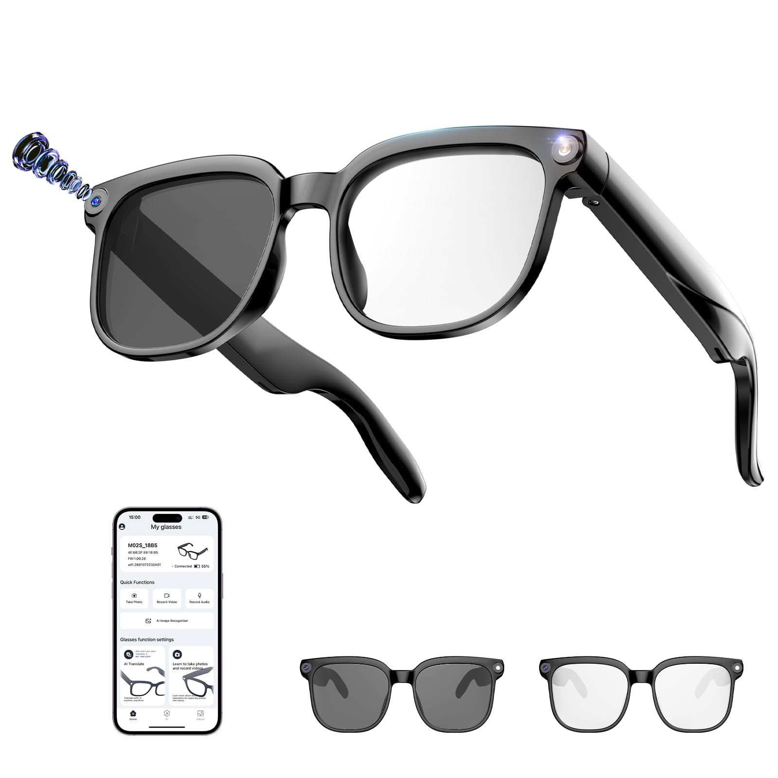 Zrolenca AI Smart Glasses - glasses | Mubboo