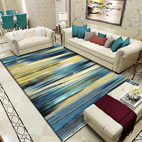 Tapis de salon patchwork abstrait vintage, la douceur haut de gamme - 2