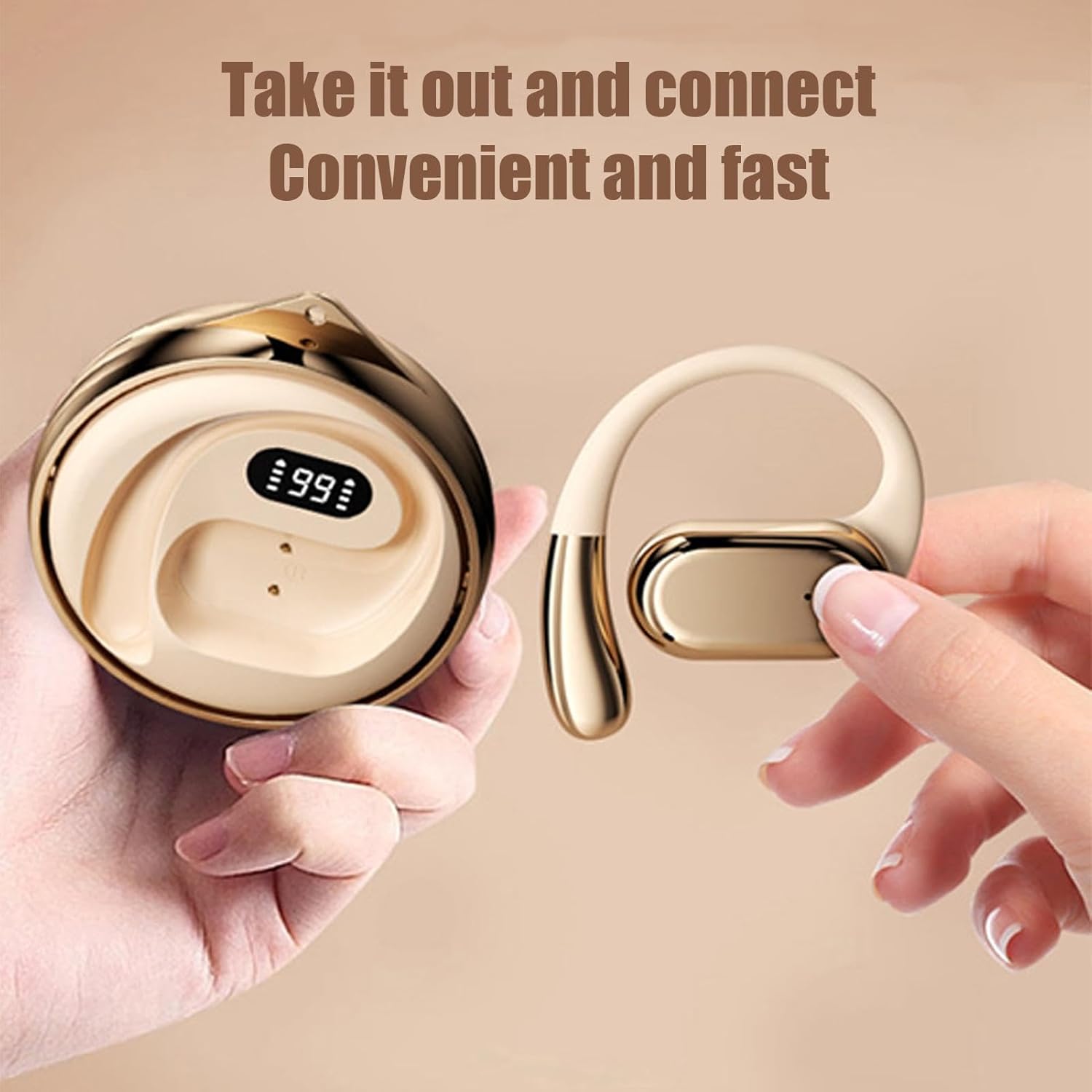 Wireless Translation Earbuds, Real Time Translation Headphones, Portable Travel Translator Earbuds, Language Translation Wireless Earbuds for Travel, Business