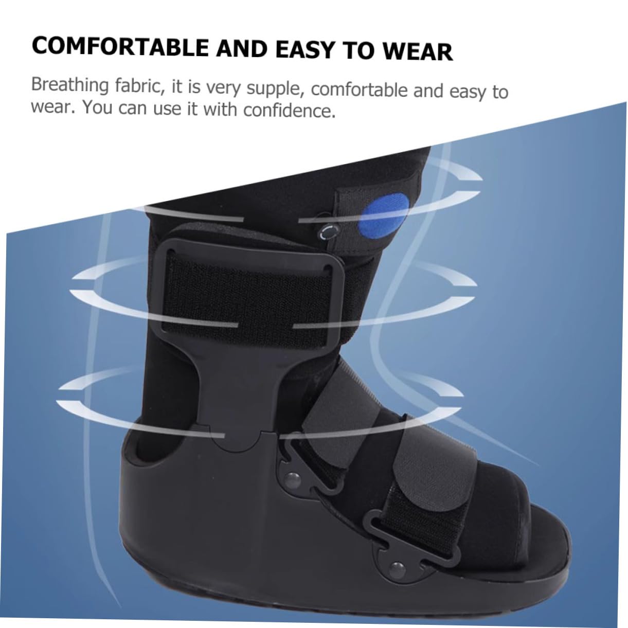 FOMIYES Detachable Foot Stabilizer Boot for Ankle Support Ankle Brace and Injured Foot Ergonomic Design for Adults and Teens Easy to Use and Operate