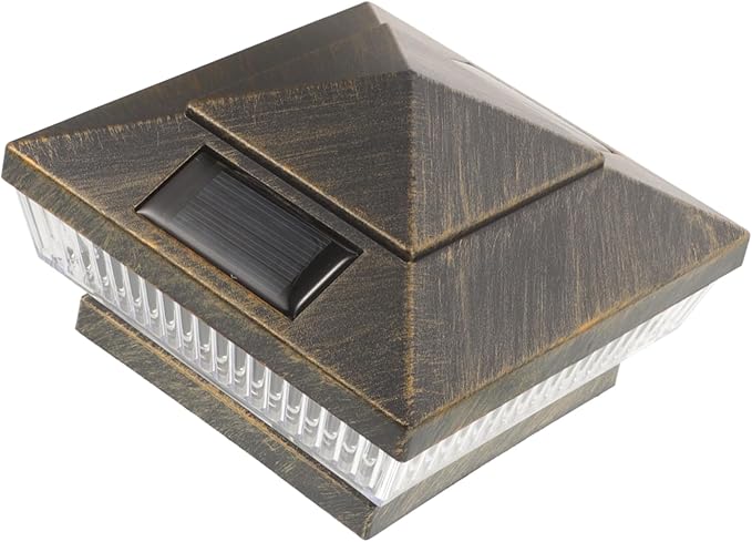 Hemobllo Hemobllo 5 Stuks Wandlamp op zonne-energie light wall lamp garden muurlamp Zonne-verlichting voor buiten paalkaplamp voor buiten hekpaal licht post zonne-licht zonne post licht buikspieren photo 3