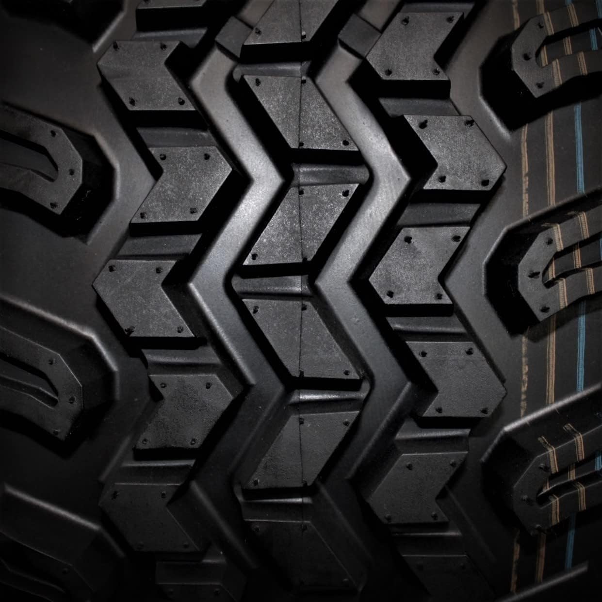 Antego Tire & Wheel (Set of 4) 23x10.50-12 4 Ply Golf/ATVUTV/RTV Tires & Charcoal Gray/Grey Wheels ATW-013