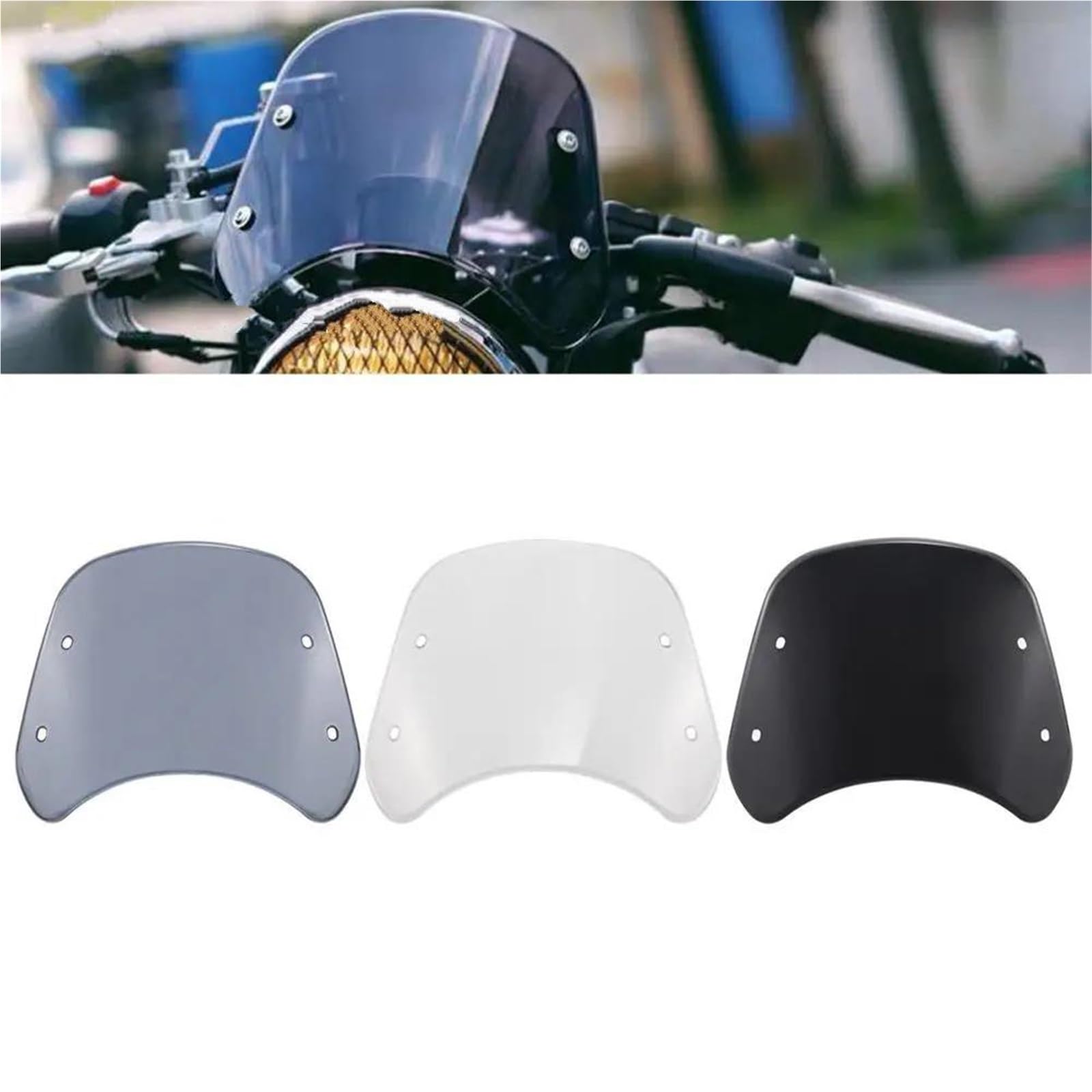 Parabrezza Per Moto, Benelli Leoncino 250, Leoncino 500 Trail Sport, Accessori Per Cupolino, Parabrezza Deflettore Del Vento (Fumo, X-2)