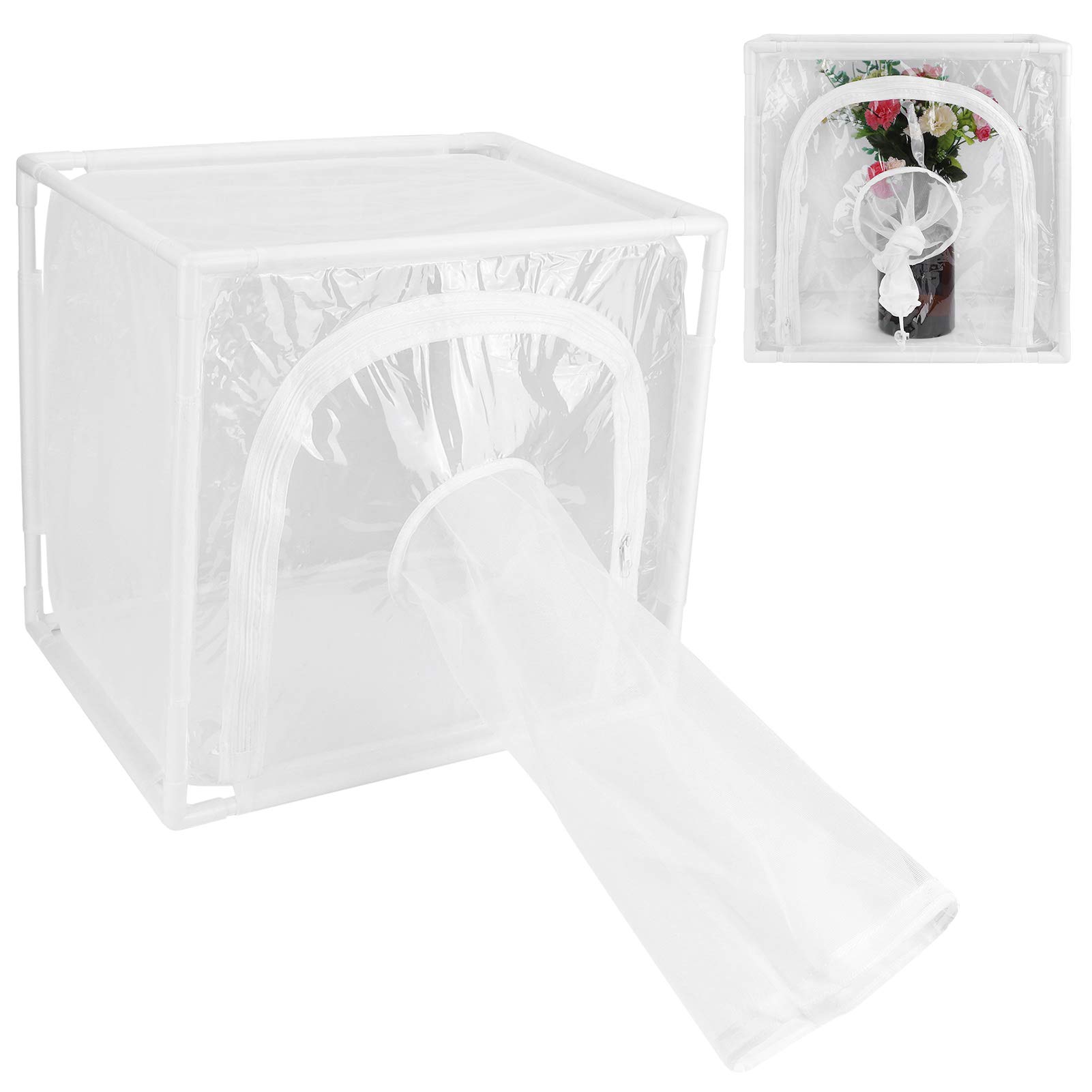 Jaula de Malla para Invernadero Jaula Antimosquitos Estructura Resistente para Cultivo Protegido Circulación de Aire Óptima Instalación Rápida y Fácil
