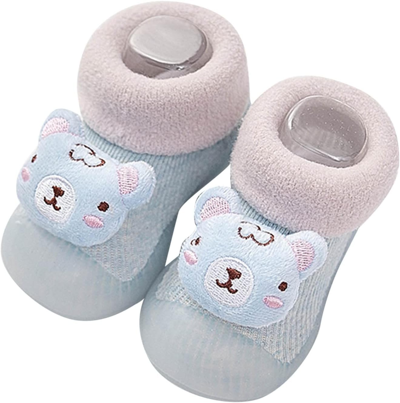 Winter Shoes Infant Toddle Footwear Winter Toddler Shoes Soft Bottom Indoor Non Slip Warm Floor Cartoon Tiger Socks Shoes Snow Boots for Baby Boys Size 5