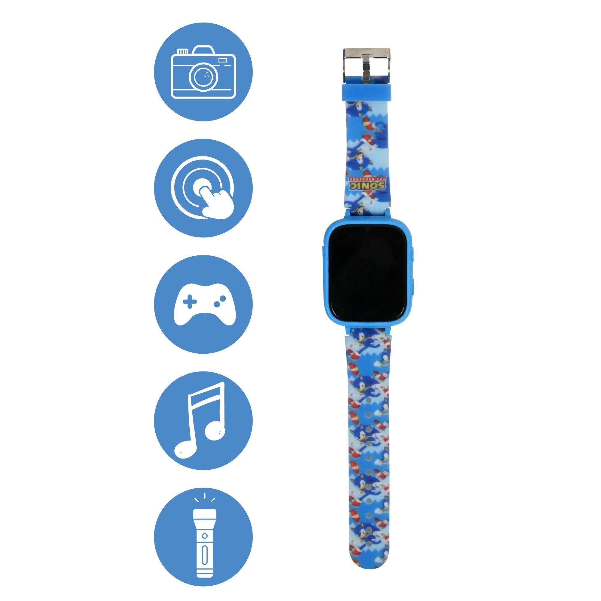 LEXIBOOK, Sonic The Hedgehog, Selfie Camera Watch, HD Touch Screen, 720p Camera, MP3 Player, Built-in Speaker, Dictaphone - Image 2