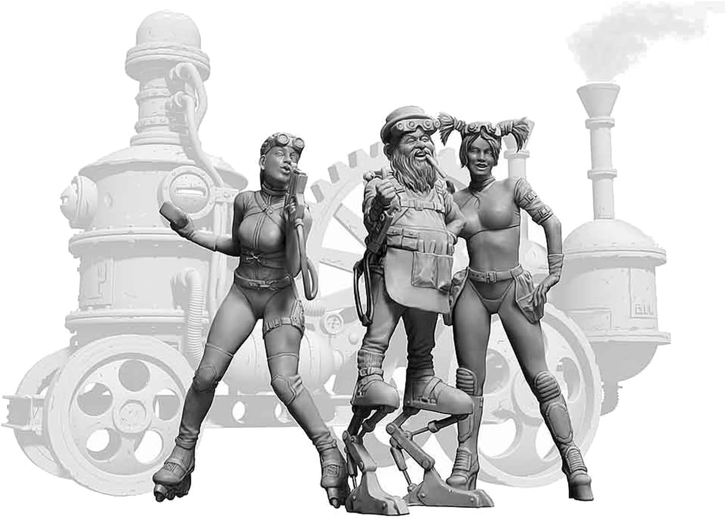 Master Box MB24072 1/24 Strange Friends at The End of The Universe Series 4 Female Engineer Natier Plastic Model