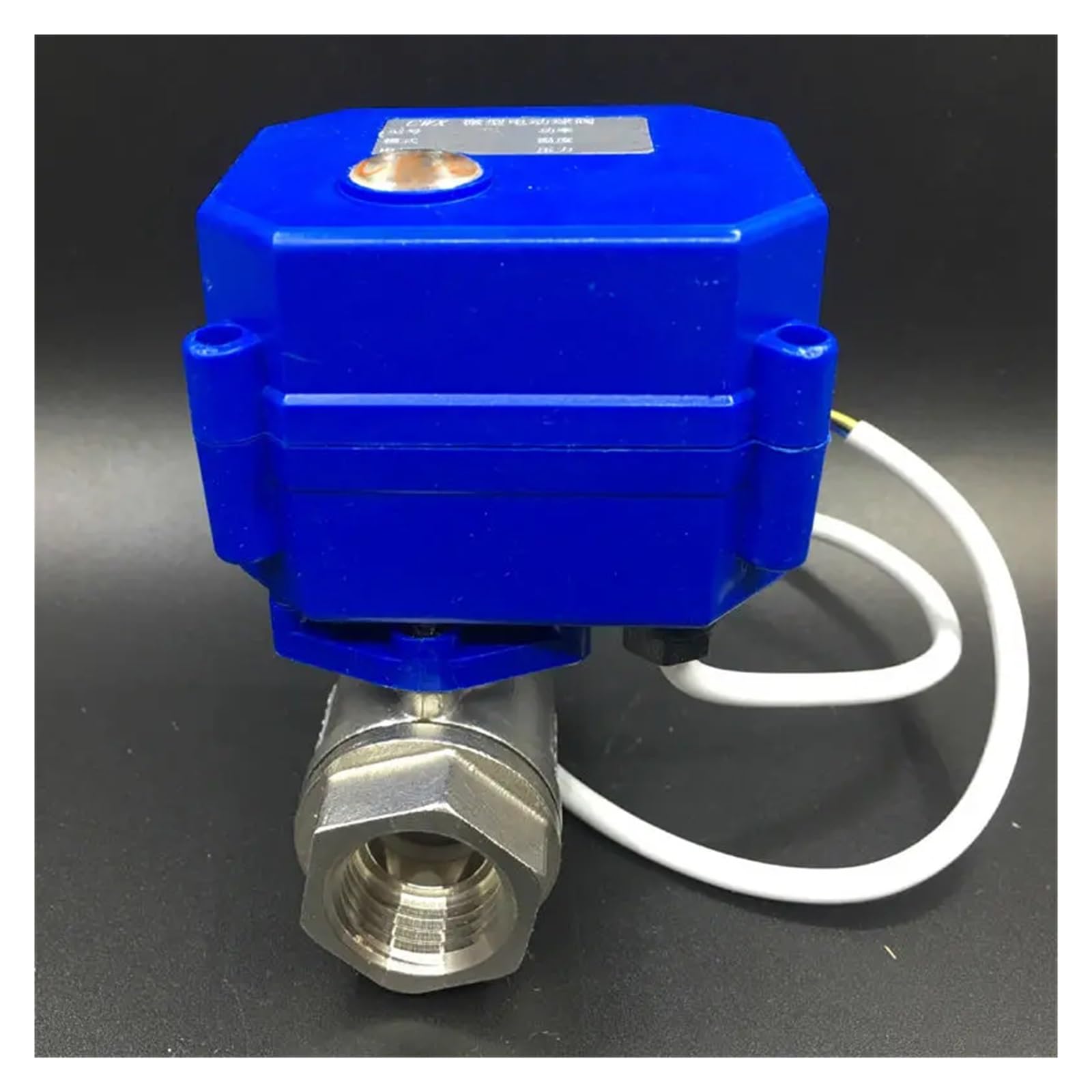 Válvula de bola eléctrica DN15 de acero inoxidable con cierre automático CR01 para agua