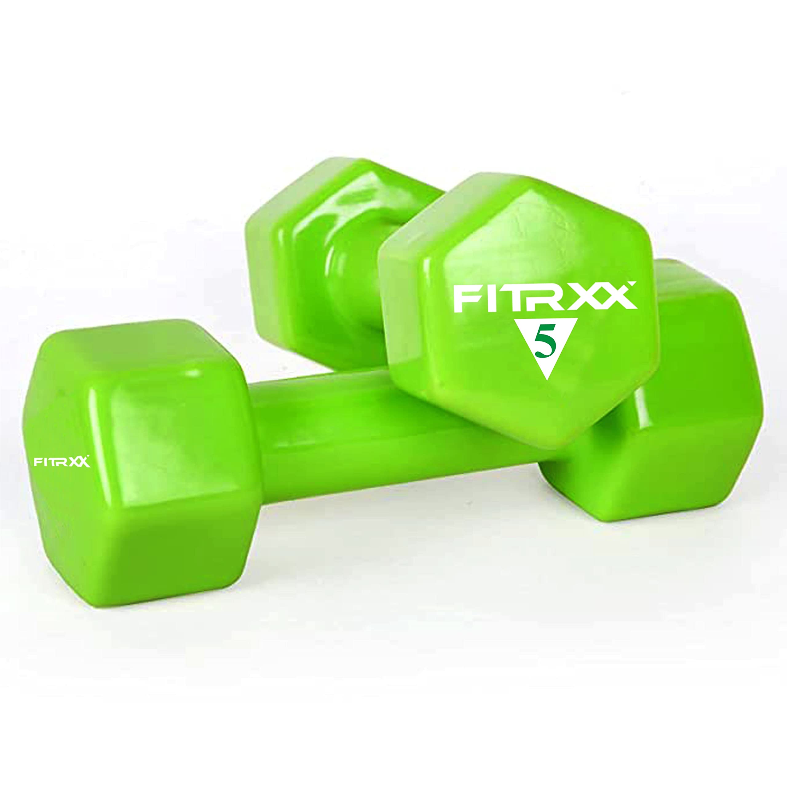 Fitrxx Vinyl Dumbbells 1 kg, 2 kg, 3 kg, 4 kg, 5 kg | Men and Women | Non-Slippery Dumbbell for Home and Gym | Full Body Workout | (Set of 2) (B0BBFLF3RM) Amazon Price History, Amazon Price Tracker