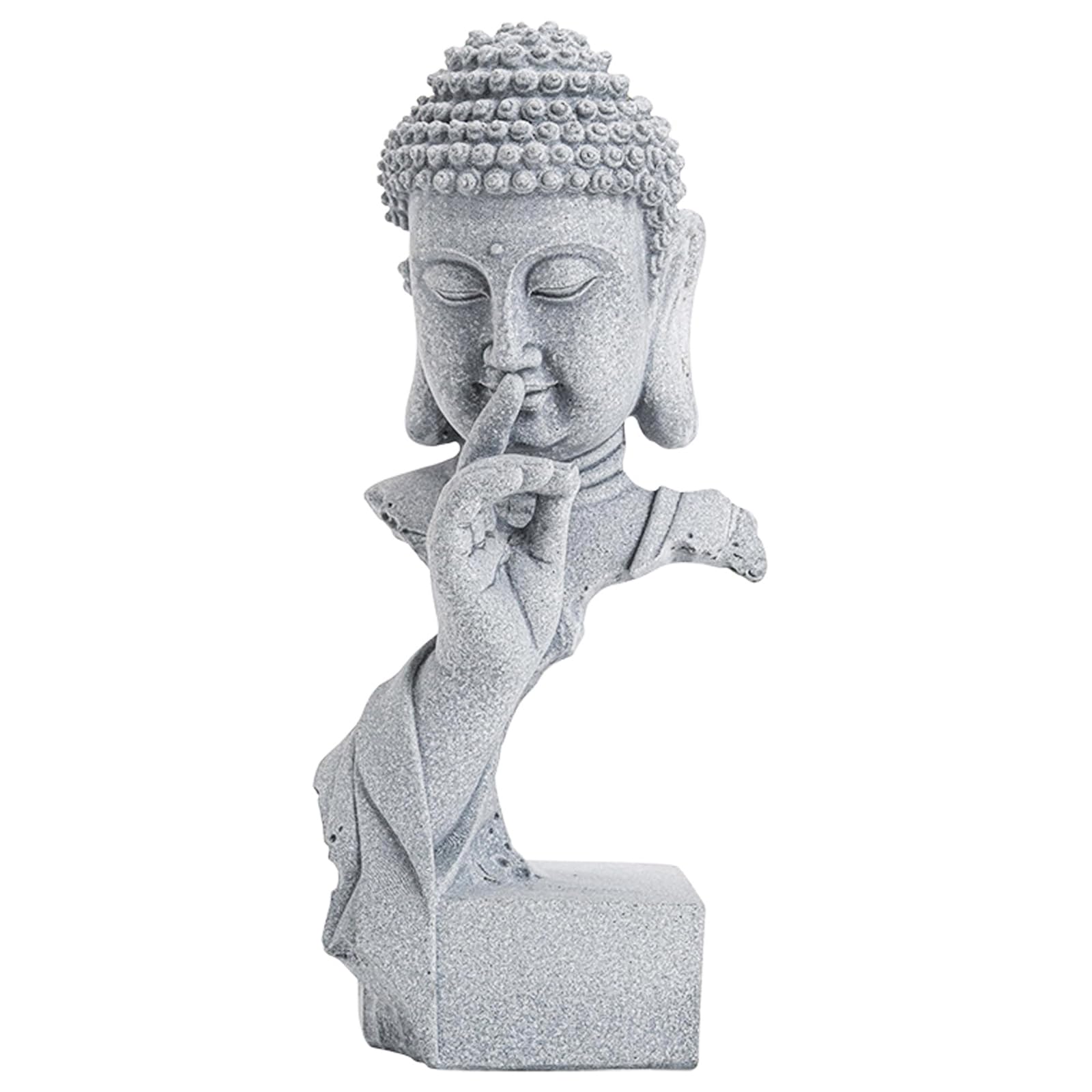 YXCQHZM Abstract Art Sculptures - Creative Stone Buddha Statue - for Home Decor Sculpture Decorative Statue for Balcony (S)