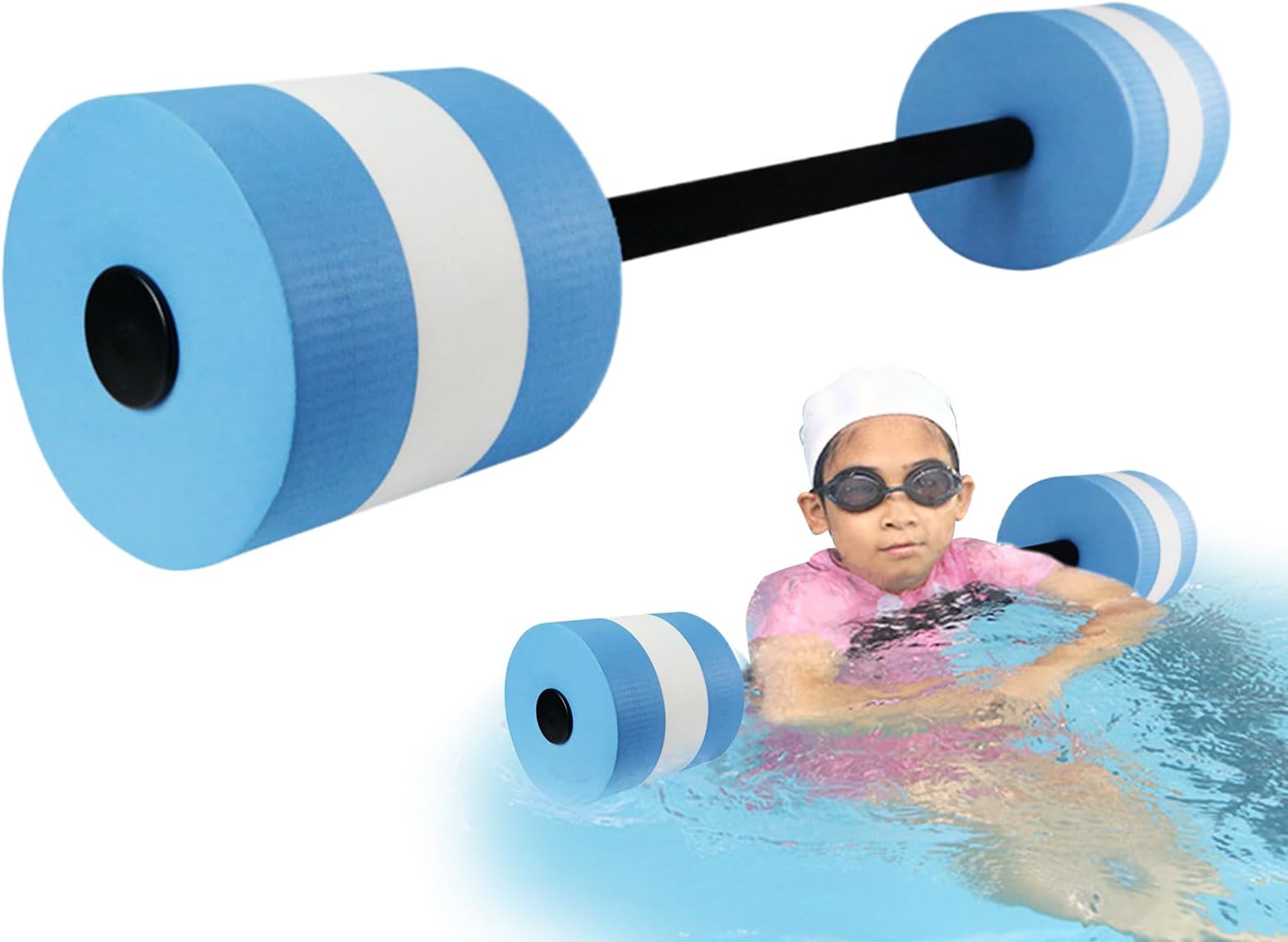 Aquatic Dumbbells for Pool Exercise | Pool Weights Dumbbells Exercise Equipment,Swimming Training Fitness Workout Aqua Barbells for Postpartum Recovery