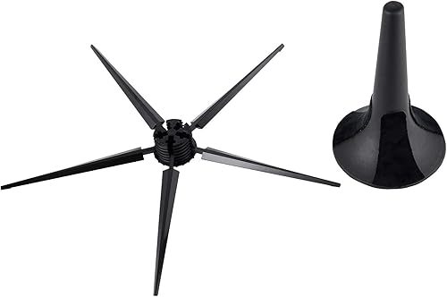 Miniatura 5 de EASTROCK Soporte portátil de metal para trompeta con 5 patas, plegable, desmontable, soporte para trompeta, patas de metal estables para trompeta,