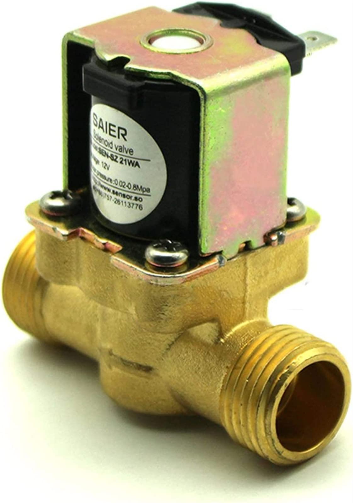 Électrovanne DC12V Laiton 1/2 Pouce pour Stopper les Fuites de Réseau