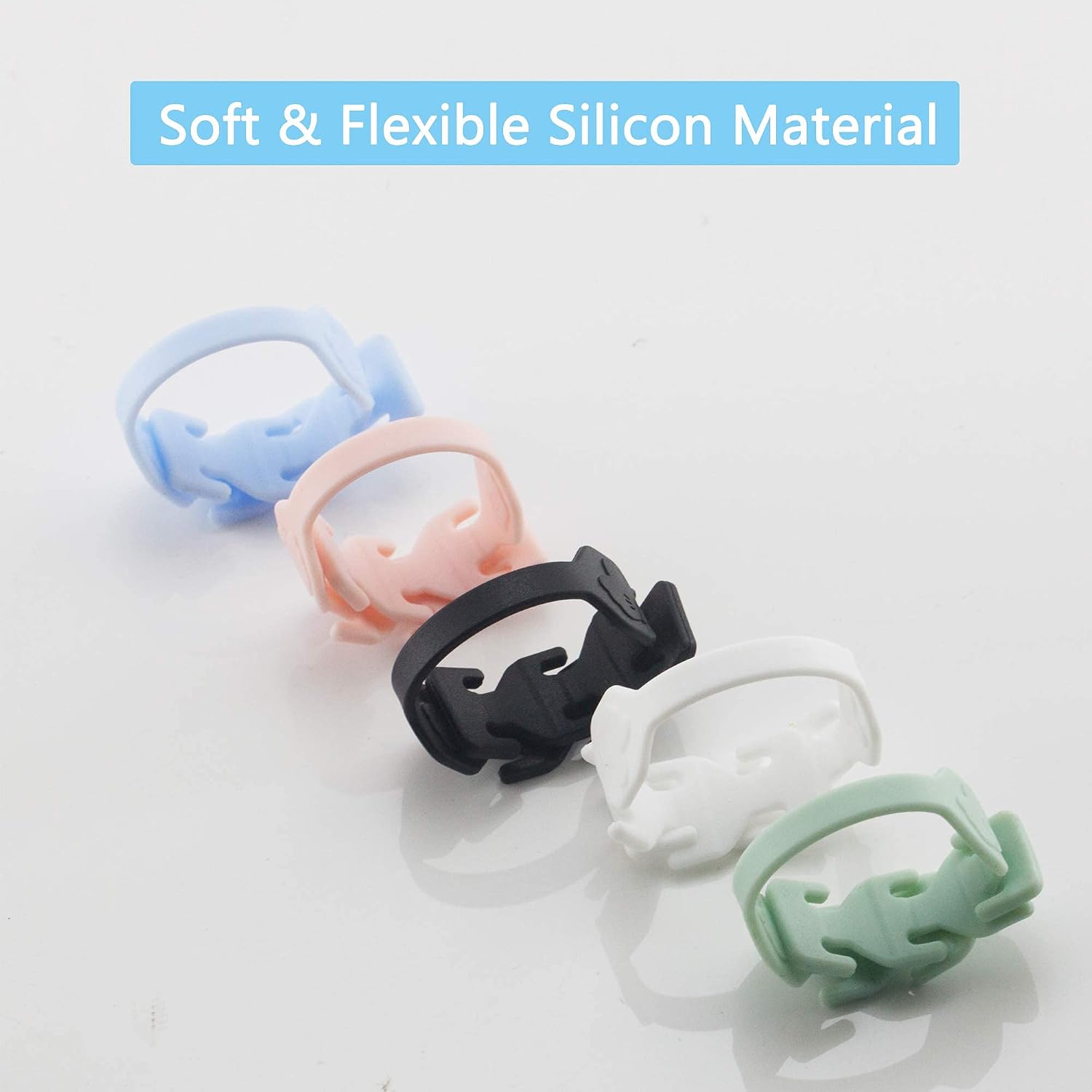 FINEST+ 6Pcs Adjustable Mask Extender Strap Mask Holder Mask Extender, Masks Extension Hook for Extending Masks Buckle Band, Relieve Pain for Adult and Children