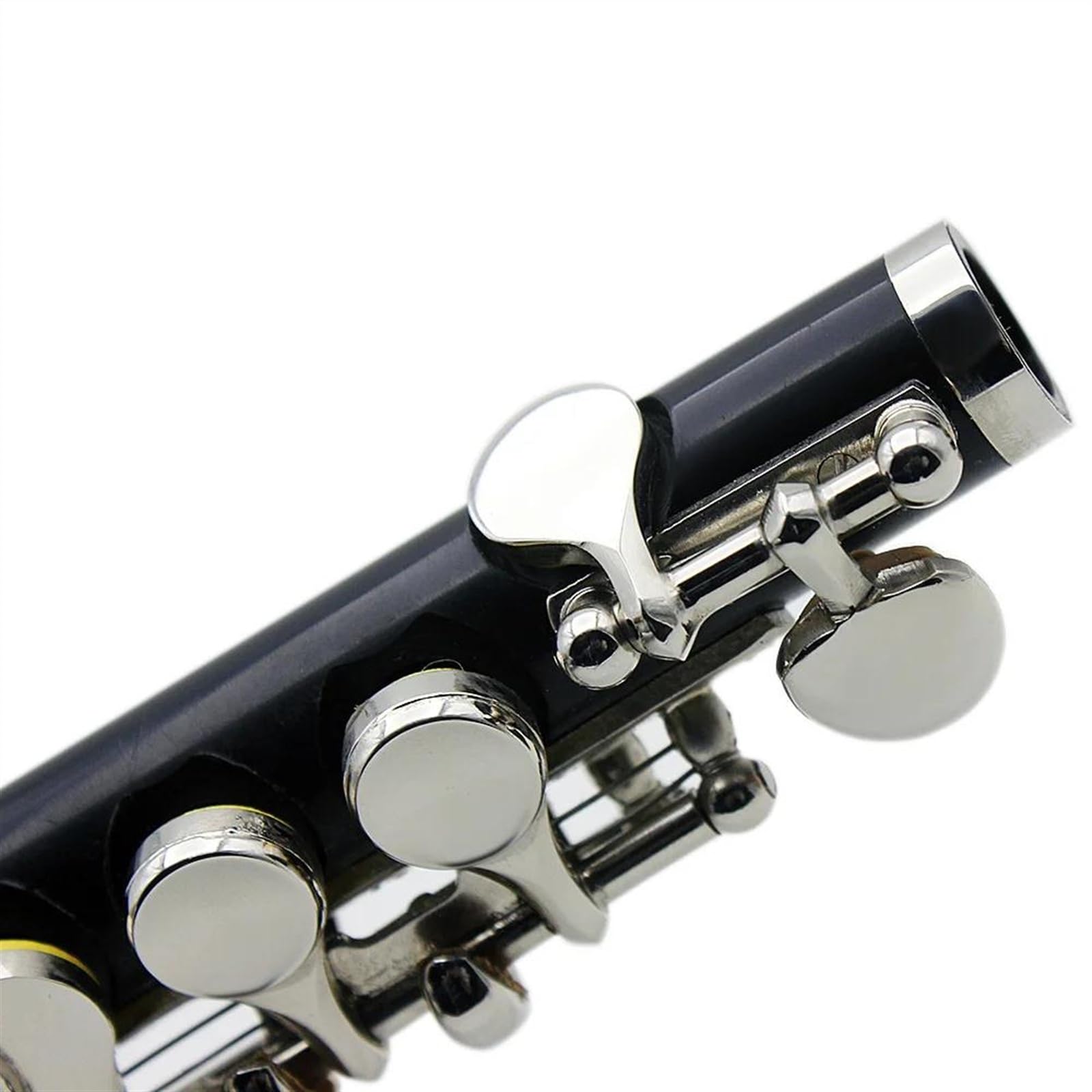 Professionale Flauto Traverso Piccolo Tono C A 16 Fori Nero Argento Chiave E Corpo In Cupronichel Piccolo Con Custodia In Tessuto