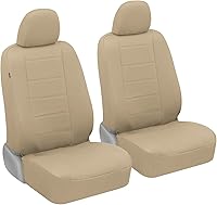 Vista 9 de carXS - Fundas de asiento de automóvil de cuero gris para asientos delanteros, 4 fundas de asiento de piel sintética para automóviles, incluye