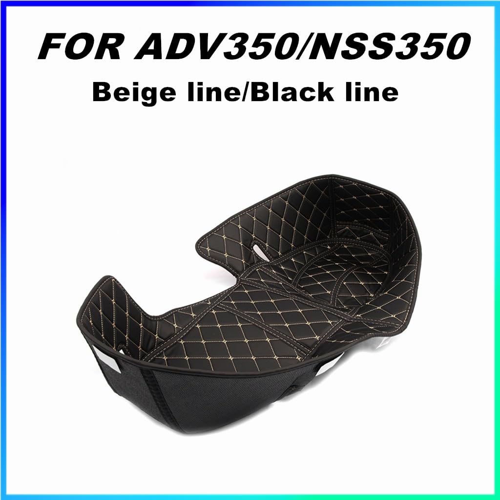 Poduszka Poduszka siedzenia motocykla podszewka pasuje do Honda Forza350 ADV350 wodoodporna poduszka poduszka do przechowywania na wiadro siedzenia Motocykl Siedzisko(Black line)
