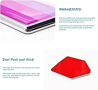 Vista 3 de Overdecor Bigender Pride - Calcomanía de bandera de género con emblema LGBT para parachoques (paquete de 2)